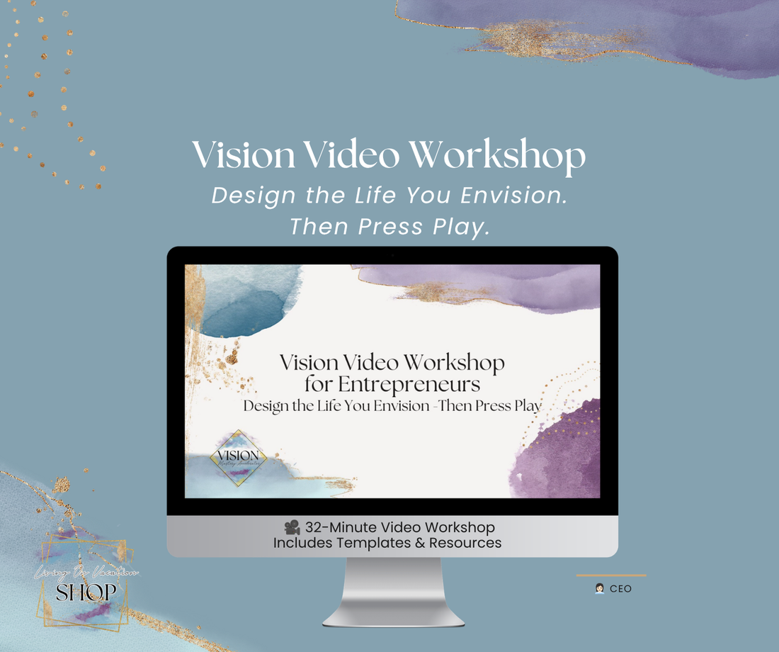 Vision Video Workshop by Kathy Schneider teaching entrepreneurs how to create a personalized vision video